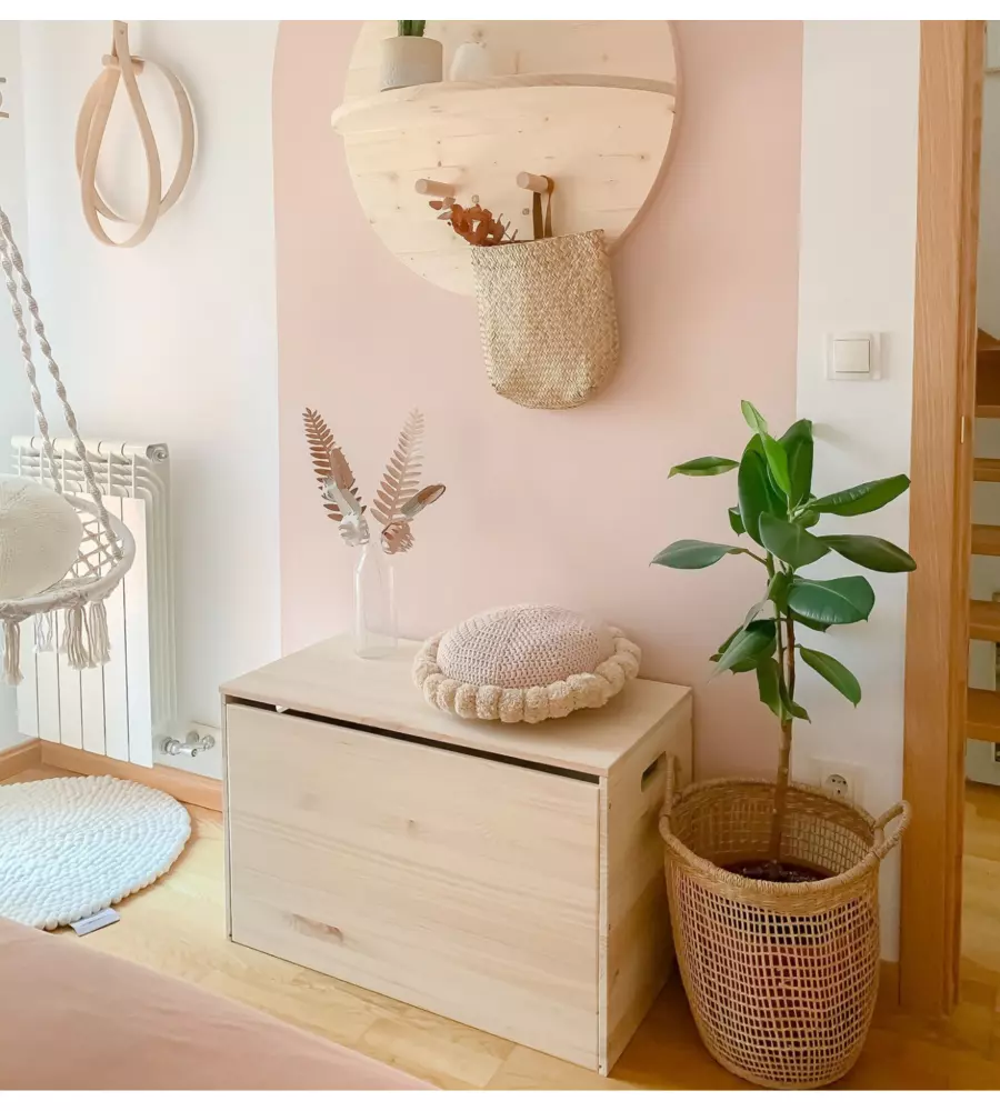 Baule in pino con chiusura 80x40x15 cm