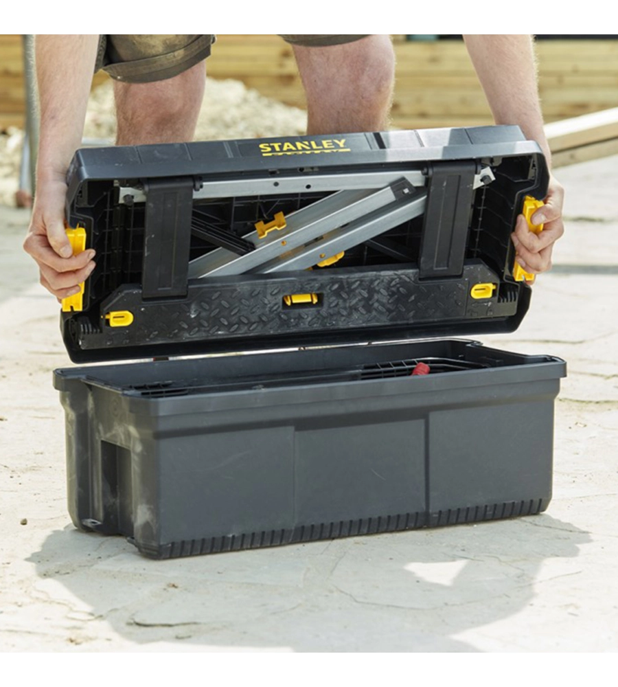 CASSETTA PORTA UTENSILI 25" STANLEY FATMAX CON SGABELLO