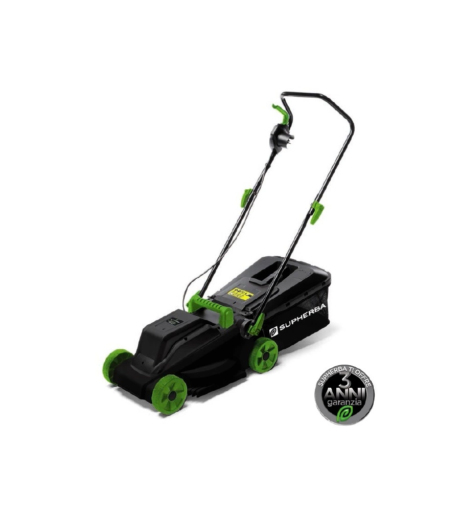 TAGLIAERBA ELETTRICO A SPINTA SUPHERBA "SH1200" TAGLIO 32 CM 1200 W