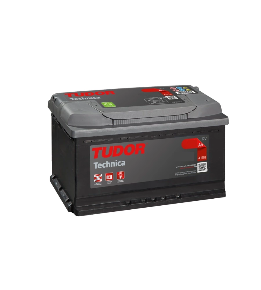 BATTERIA TUDOR TB712 TECHNICA 12V 71AH DX SPUNTO 670 - L278 x H175 x P175.