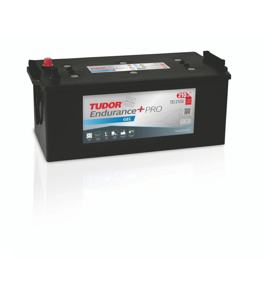 BATTERIA TUDOR TD2103 ENDURANCE + PRO GEL 12V 210AH DX SP. 1030 - L518 x H240 x P279.