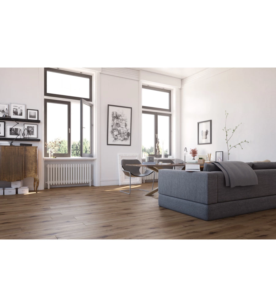 PAVIMENTO SPC 4MM ROVERE SCURO +1MM TAPPETTINO 2,196 M² AC5 LINEA ROBUST