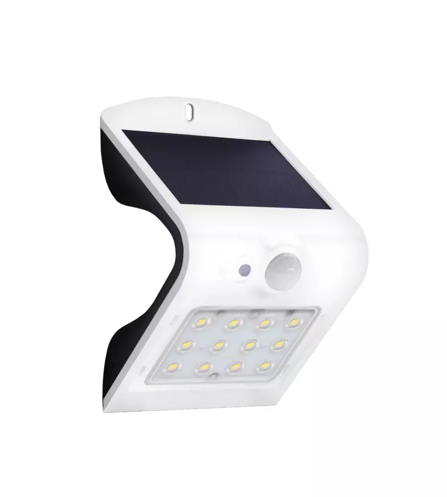 APPLIQUE ARCADIA 1.5 BIANCO - APPLIQUE CON PANNELLO SOLARE - 1.5 W 220 L