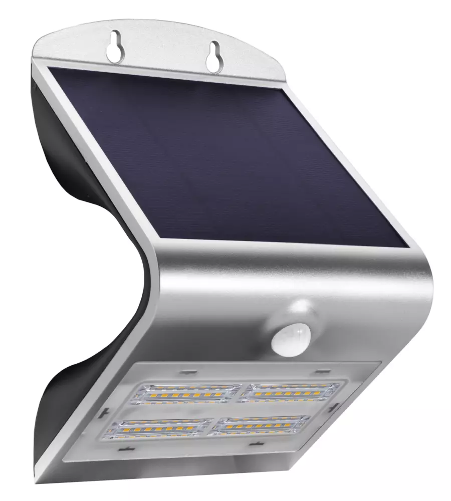 APPLIQUE ARCADIA 3.2 SILVER - APPLIQUE CON PANNELLO SOLARE - 3.2 W 400 L