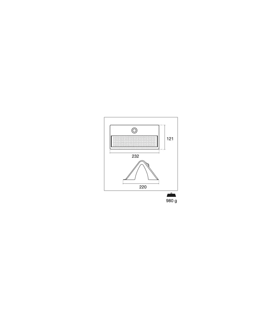 APPLIQUE ARCADIA 6.8 - APPLIQUE CON PANNELLO SOLARE - 6.8 W 750 L