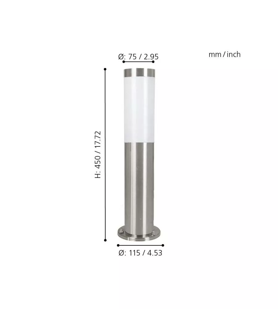 PIANTANA LED DA ESTERNO EGLO "HELSINKI" 12W