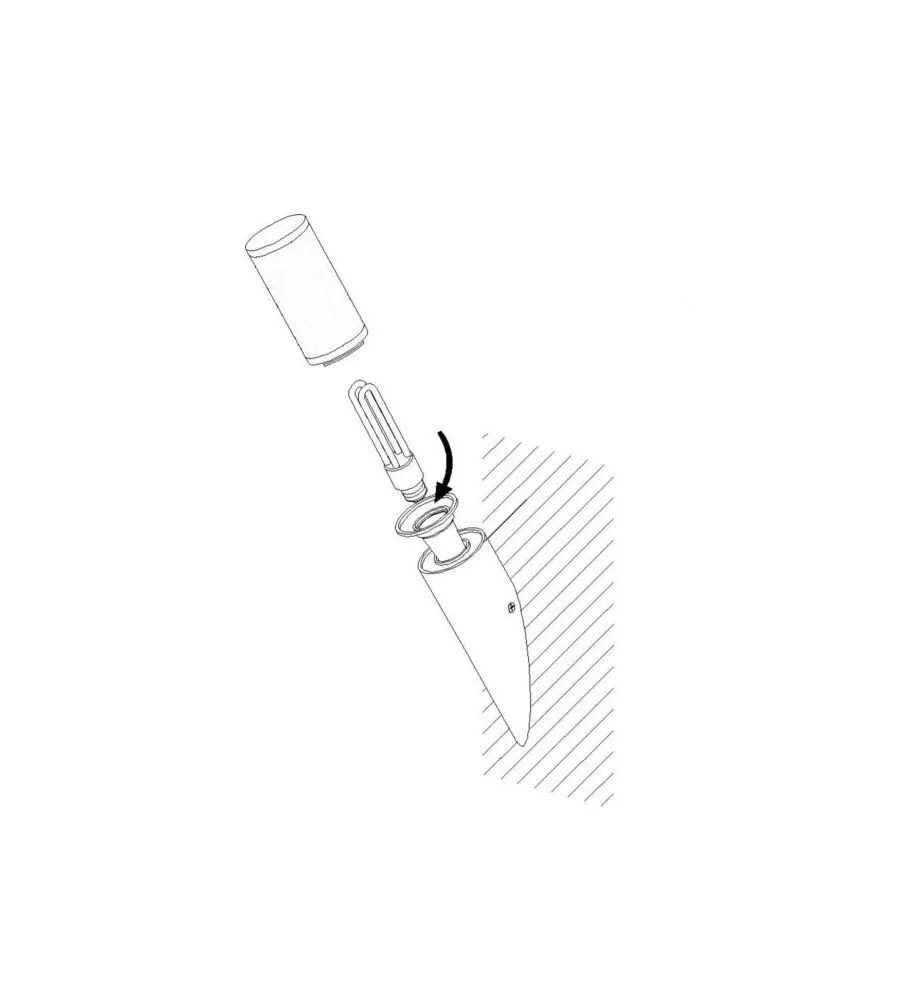 APPLIQUE LED DA ESTERNO EGLO "HELSINKI" GRIGIO 12W