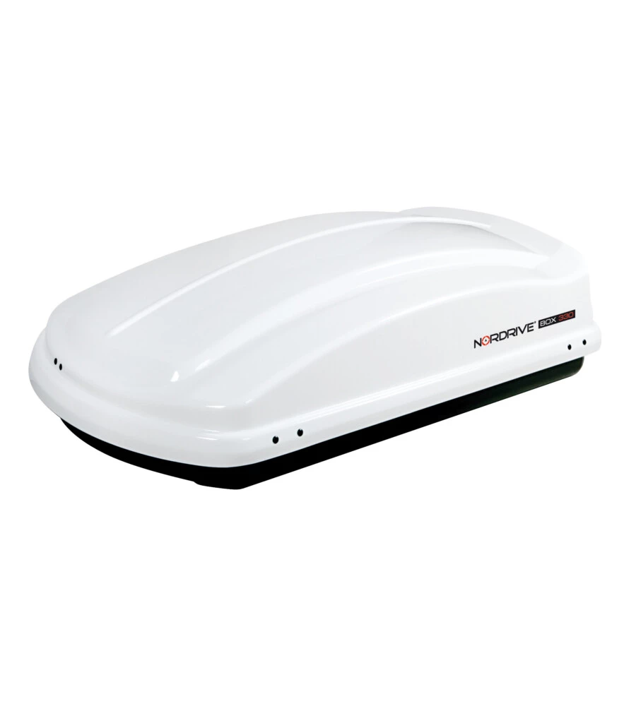 BOX TETTO PER AUTO 330 LITRI IN ABS BIANCO LUCIDO - N60003