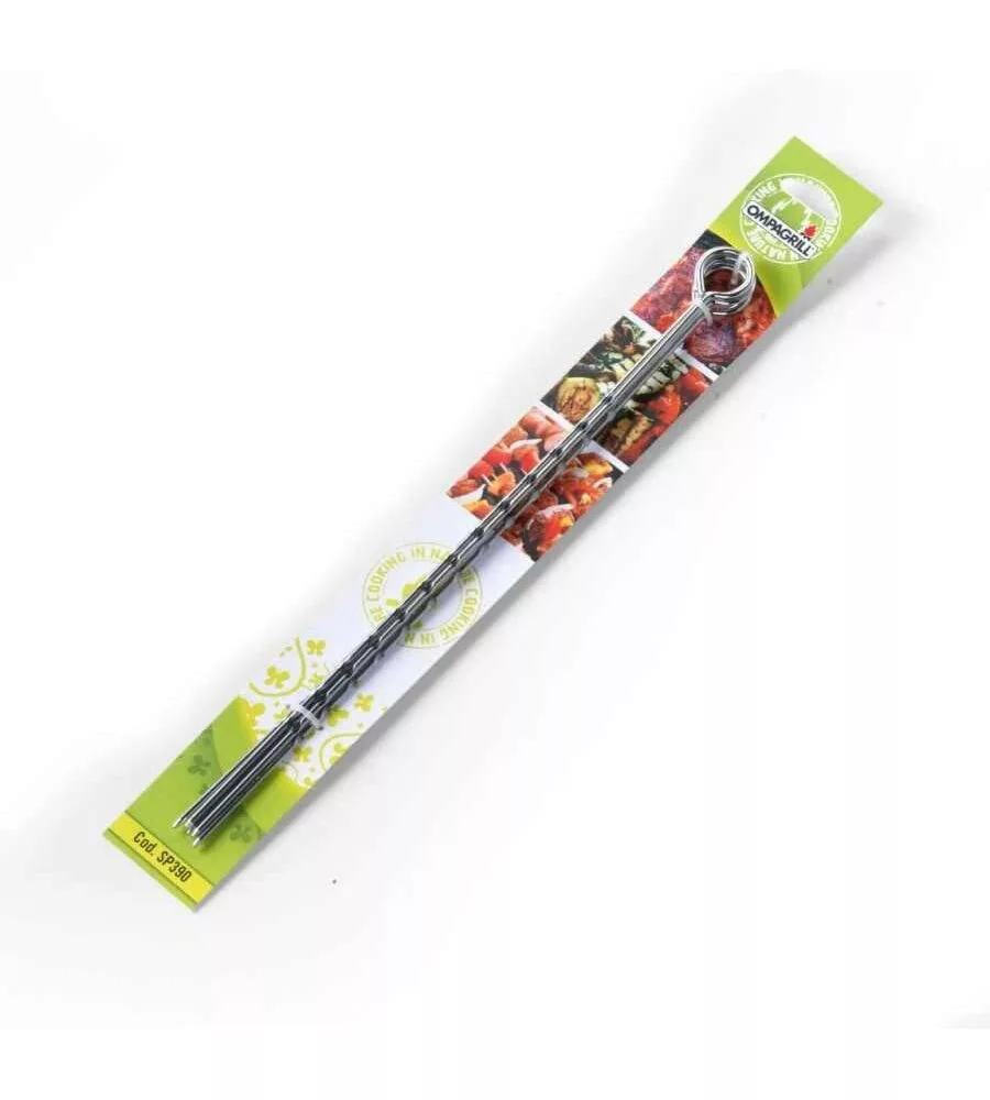 SET 5 PIEDINI PER BARBECUE OMPAGRILL IN ACCIAIO 39 CM
