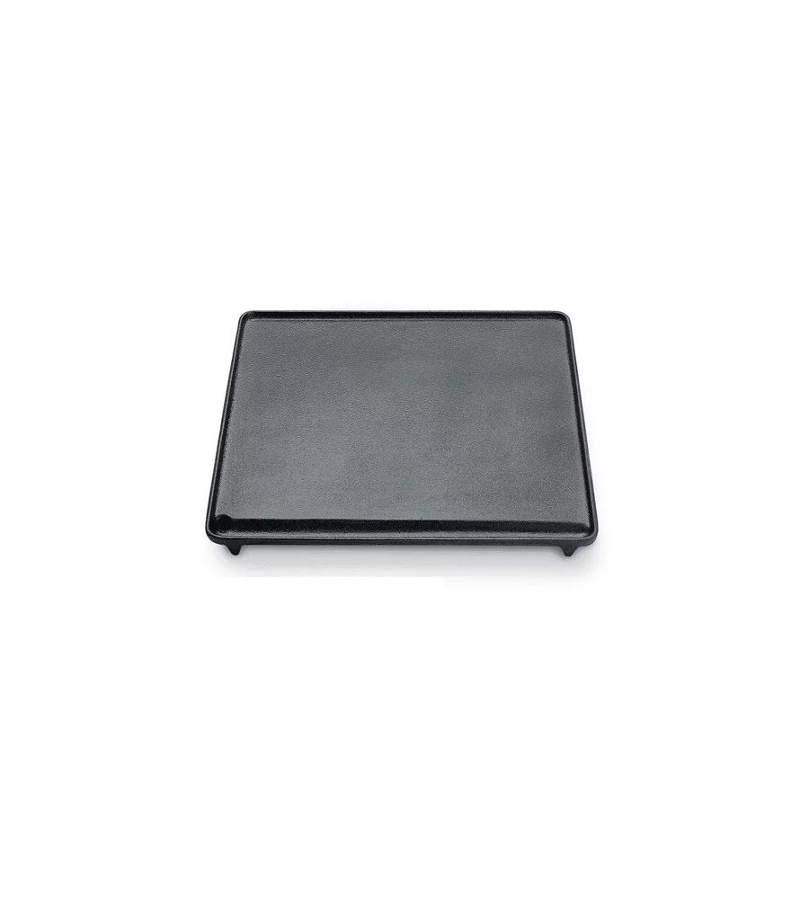 PIASTRA DI COTTURA PER ALIMENTI OMPAGRILL IN GHISA SMALTATA LISCIA 40X43CM