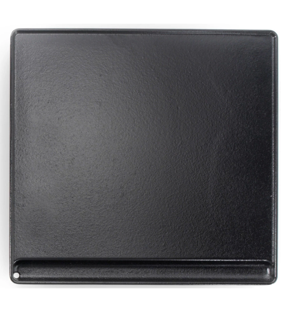 PIASTRA DI COTTURA PER ALIMENTI OMPAGRILL IN GHISA SMALTATA LISCIA 40X43CM