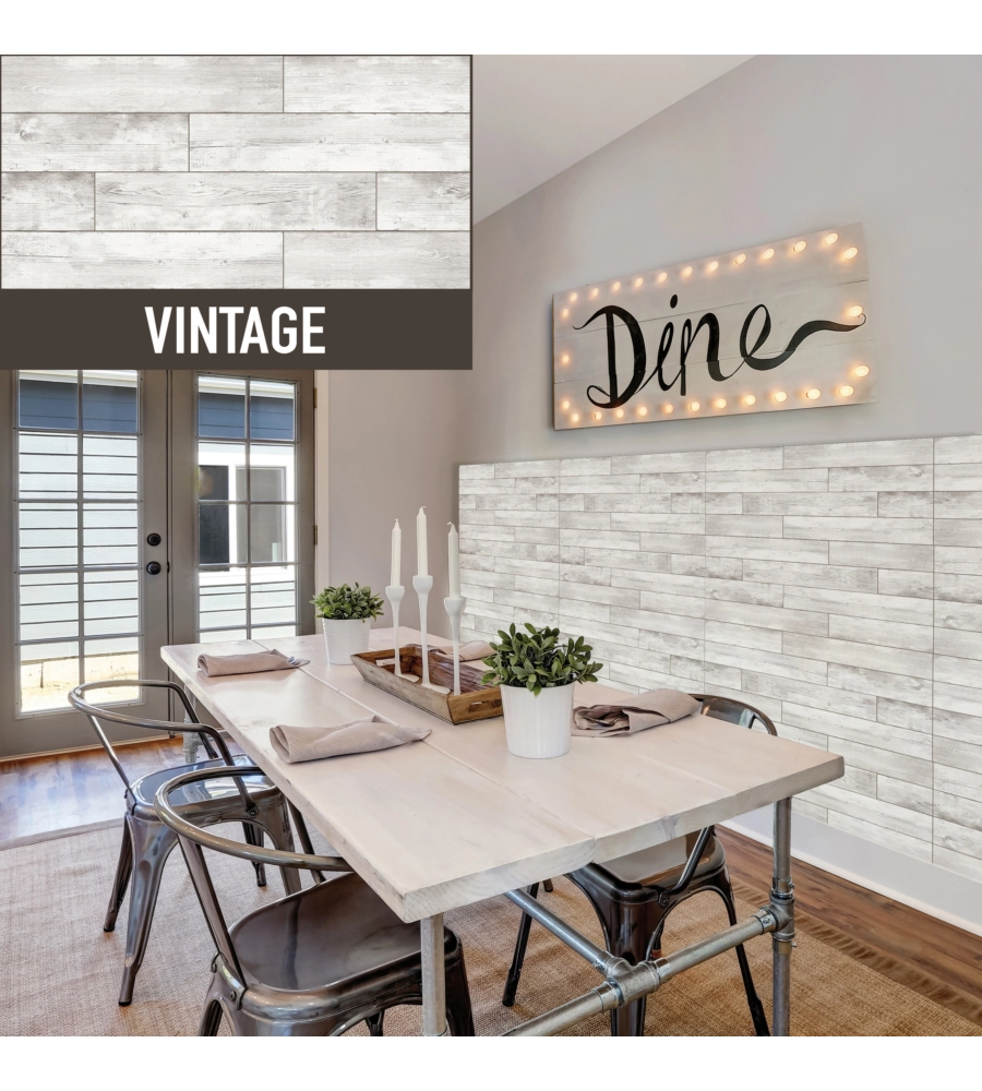 LASTRA DECORATIVA IN POLIPROPILENE CON STAMPA EFFETTO VINTAGE, 100X50 CM