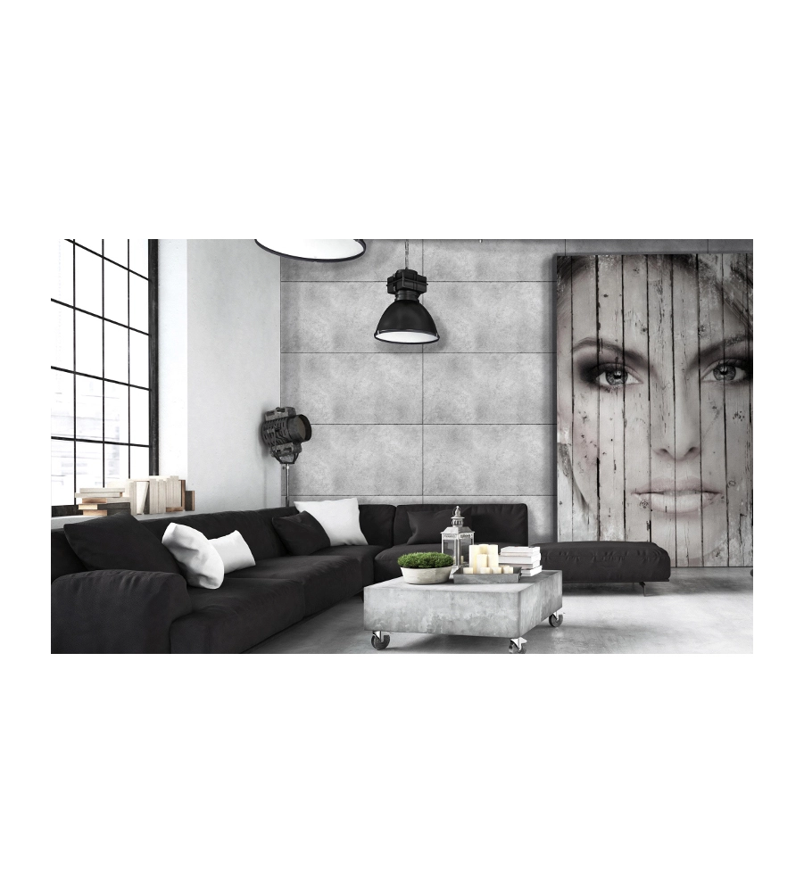 LASTRA DECORATIVA IN POLIPROPILENE CON STAMPA EFFETTO INDUSTRIAL, 100X50 CM
