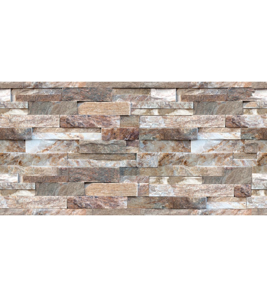 LASTRA DECORATIVA IN POLIPROPILENE CON STAMPA EFFETTO MURO "NATURAL STONE", 100X50 CM