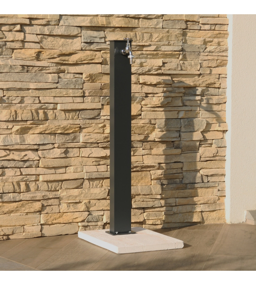 FONTANA DA GIARDINO VEDOVELLA "YORK" NERO, 11X8X82 CM - KAM