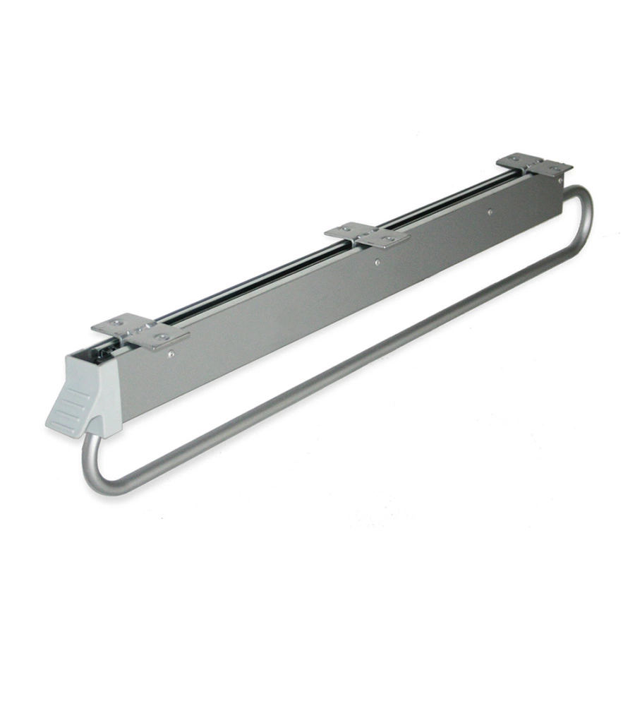 APPENDIABITI ESTRAIBILE PER ARMADIO 800 MM ACCIAIO E PLASTICA GRIGIO METALLIZZATO - EMUCA.
