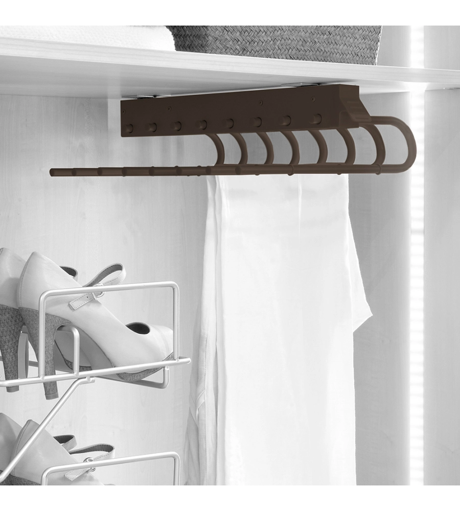 PORTA PANTALONI DX ESTRAIBILE PER ARMADIO MOKA - EMUCA.