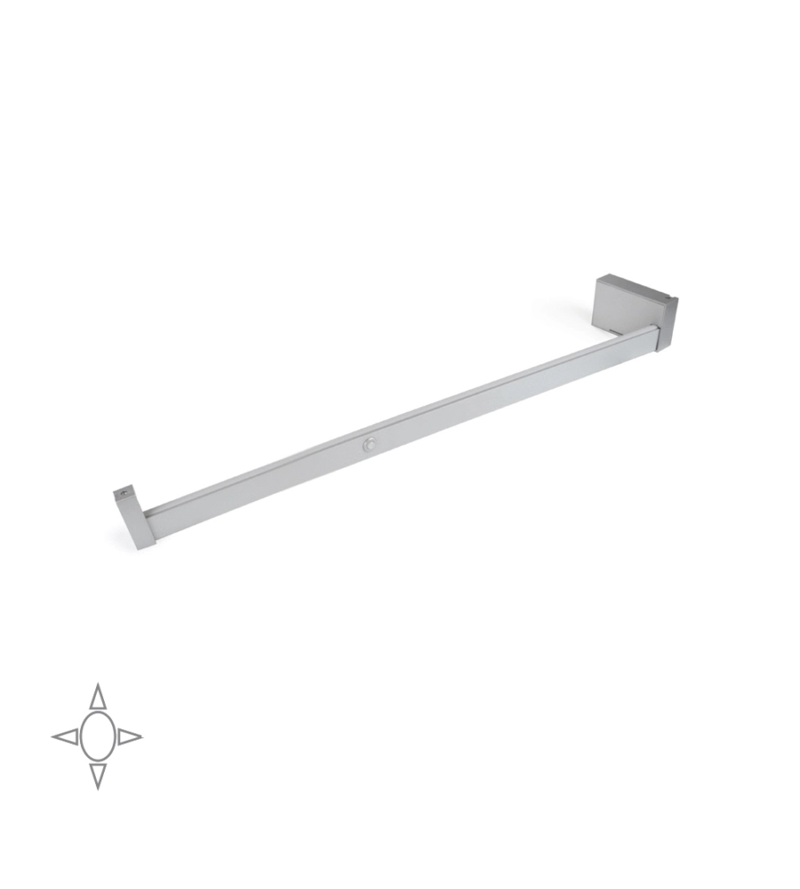 BARRA APPENDIABILI PER ARMADI REGOLABILE 408-558 MM BATTERIA RIMOVIBIL E SENSORE DI MOVIMENTO ANODIZZATO OPACO - EMUCA.