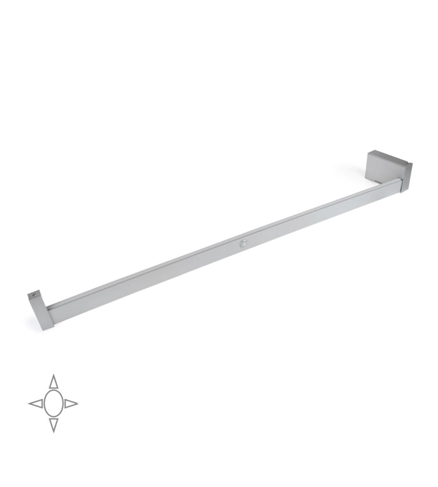 BARRA APPENDIABILI PER ARMADI REGOLABILE 858-1.008 MM BATTERIA RIMOVIBIL E SENSORE DI MOVIMENTO ANODIZZATO OPACO - EMUCA.