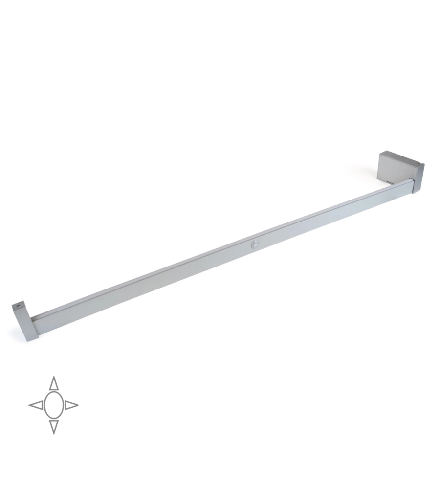 BARRA APPENDIABILI PER ARMADI REGOLABILE 1.008-1.158 MM BATTERIA RIMOVIBIL E SENSORE DI MOVIMENTO ANODIZZATO OPACO - EMUCA.