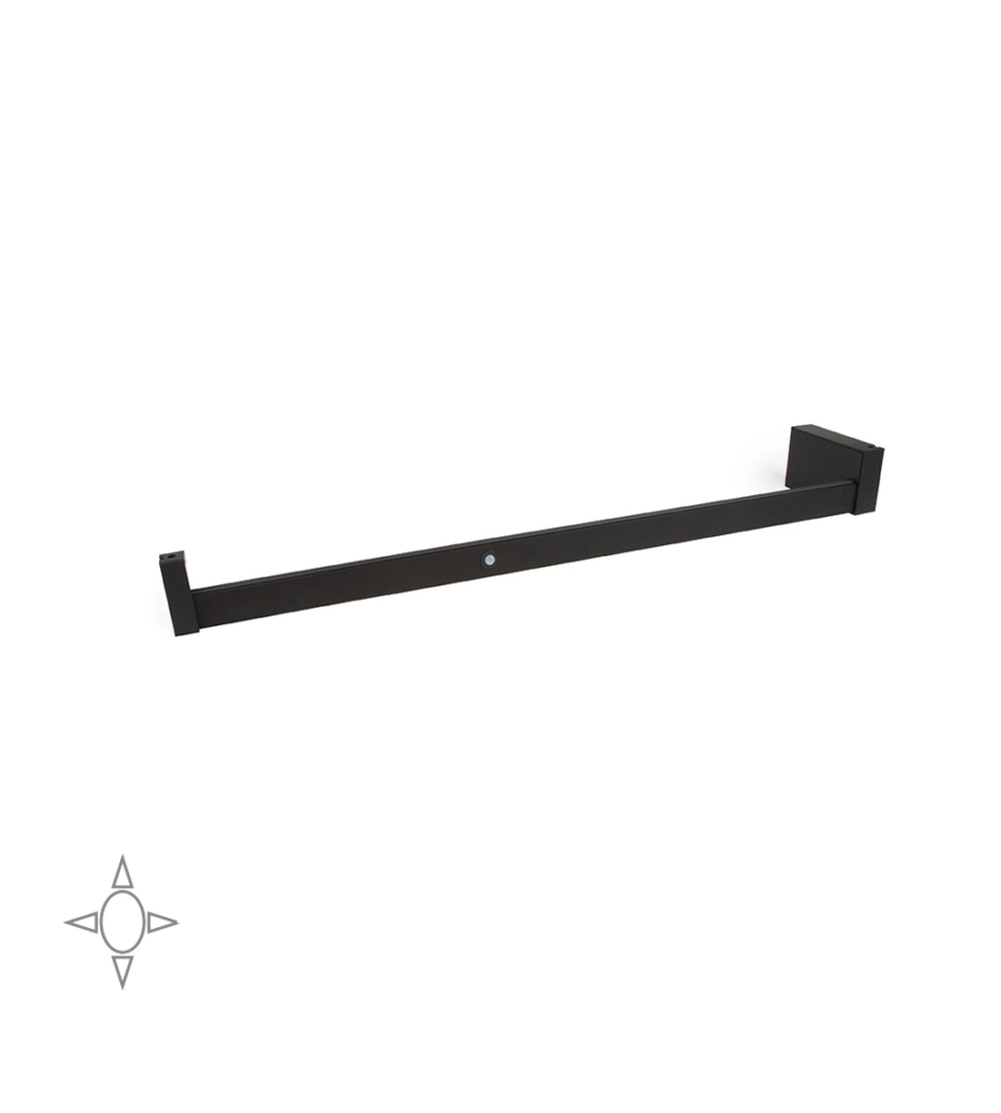 BARRA APPENDIABILI PER ARMADI REGOLABILE 408-558 MM BATTERIA RIMOVIBIL E SENSORE DI MOVIMENTO COLORE MOKA - EMUCA.