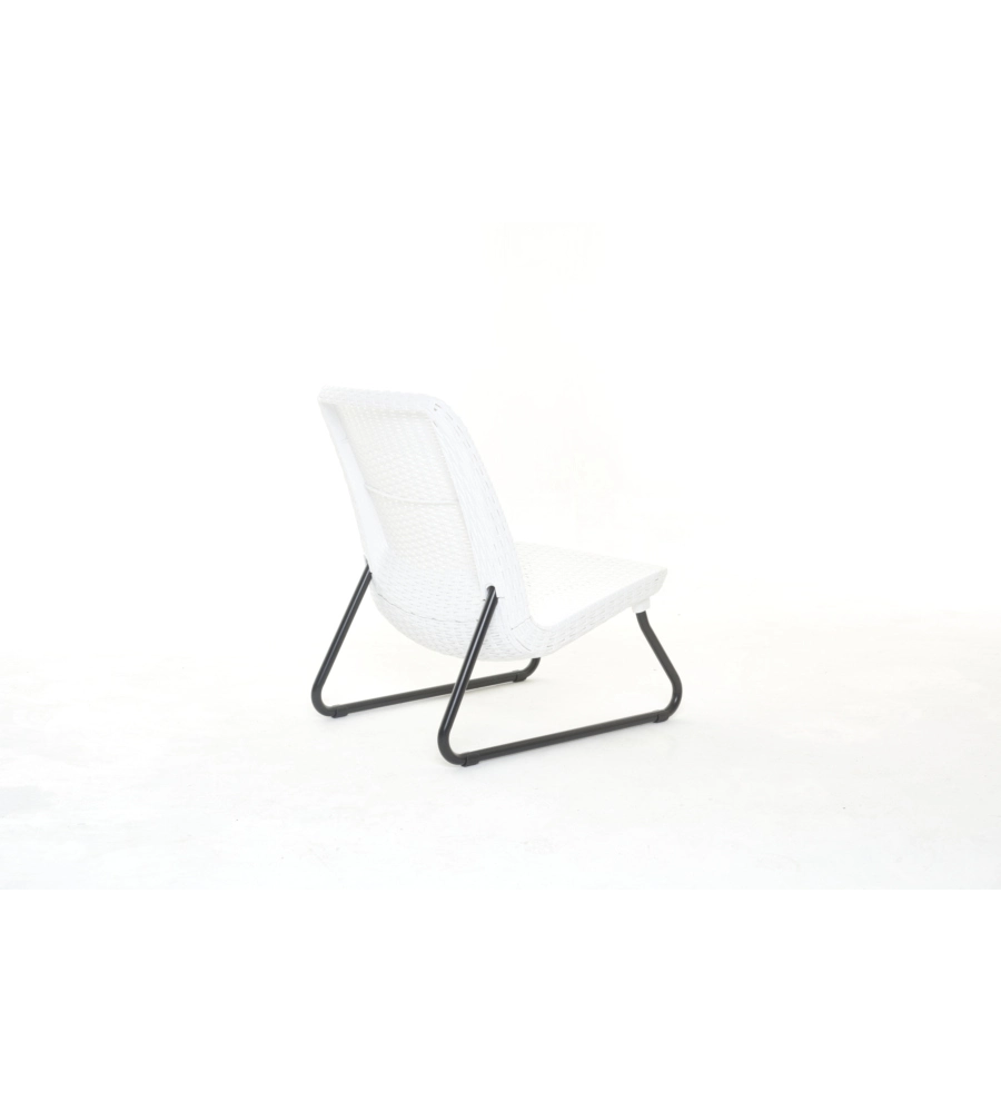 SET DA GIARDINO "RIO BALCONY" CON 2 POLTRONE E TAVOLO, COLORE BIANCO - KETER