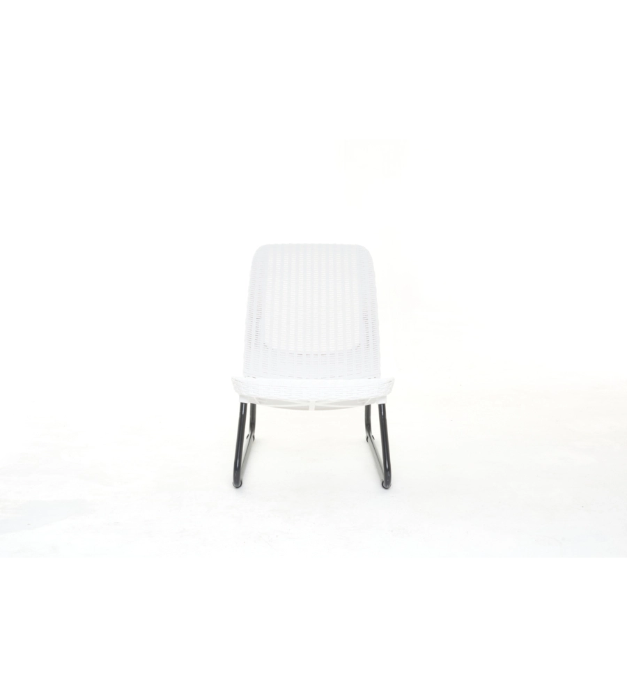 SET DA GIARDINO "RIO BALCONY" CON 2 POLTRONE E TAVOLO, COLORE BIANCO - KETER