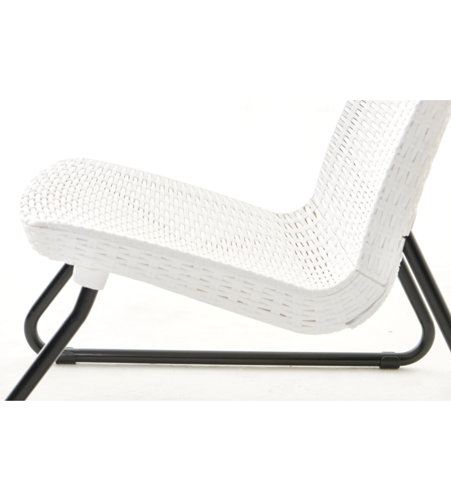 SET DA GIARDINO "RIO BALCONY" CON 2 POLTRONE E TAVOLO, COLORE BIANCO - KETER