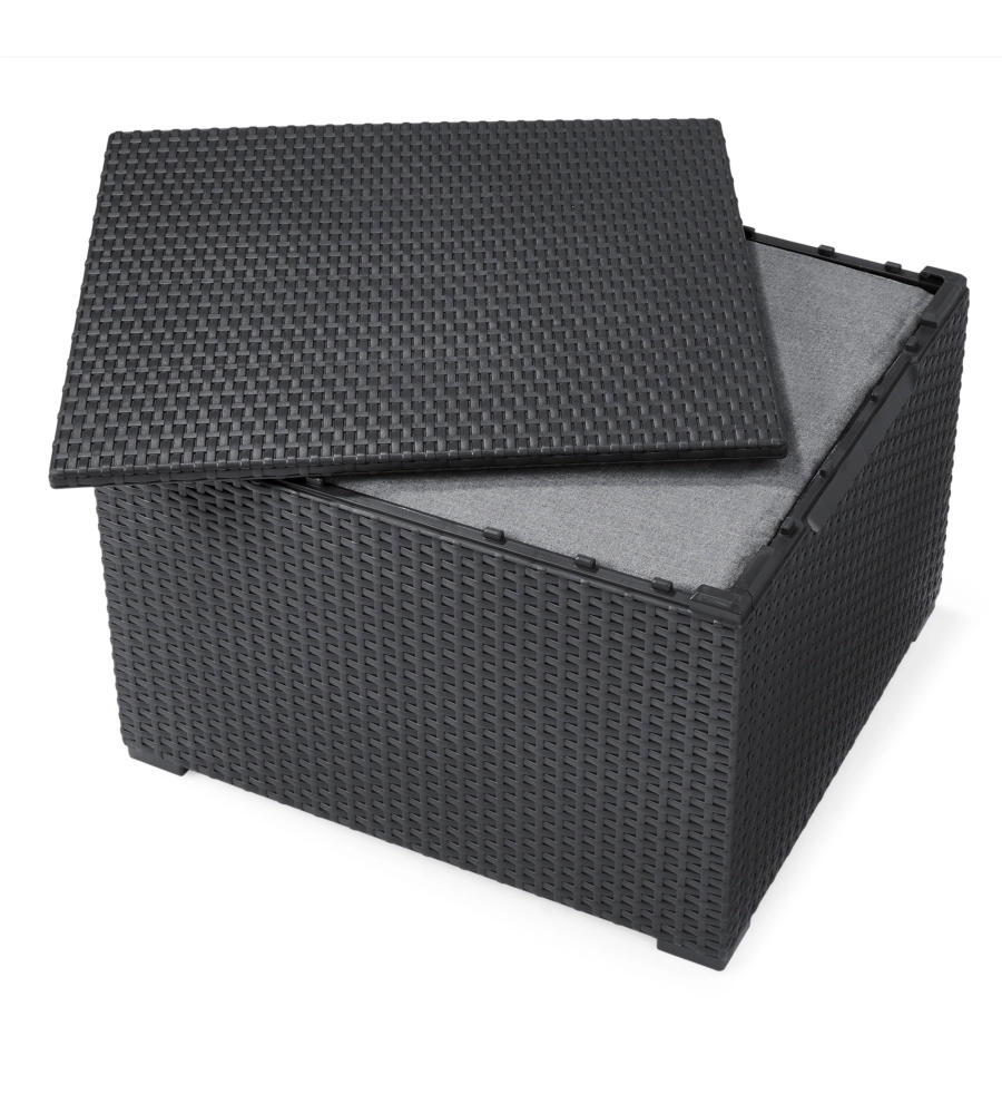 SET DA GIARDINO KETER "EMMA LOUNGE" CON DIVANO 2 POSTI, COLORE GRAFITE - KETER