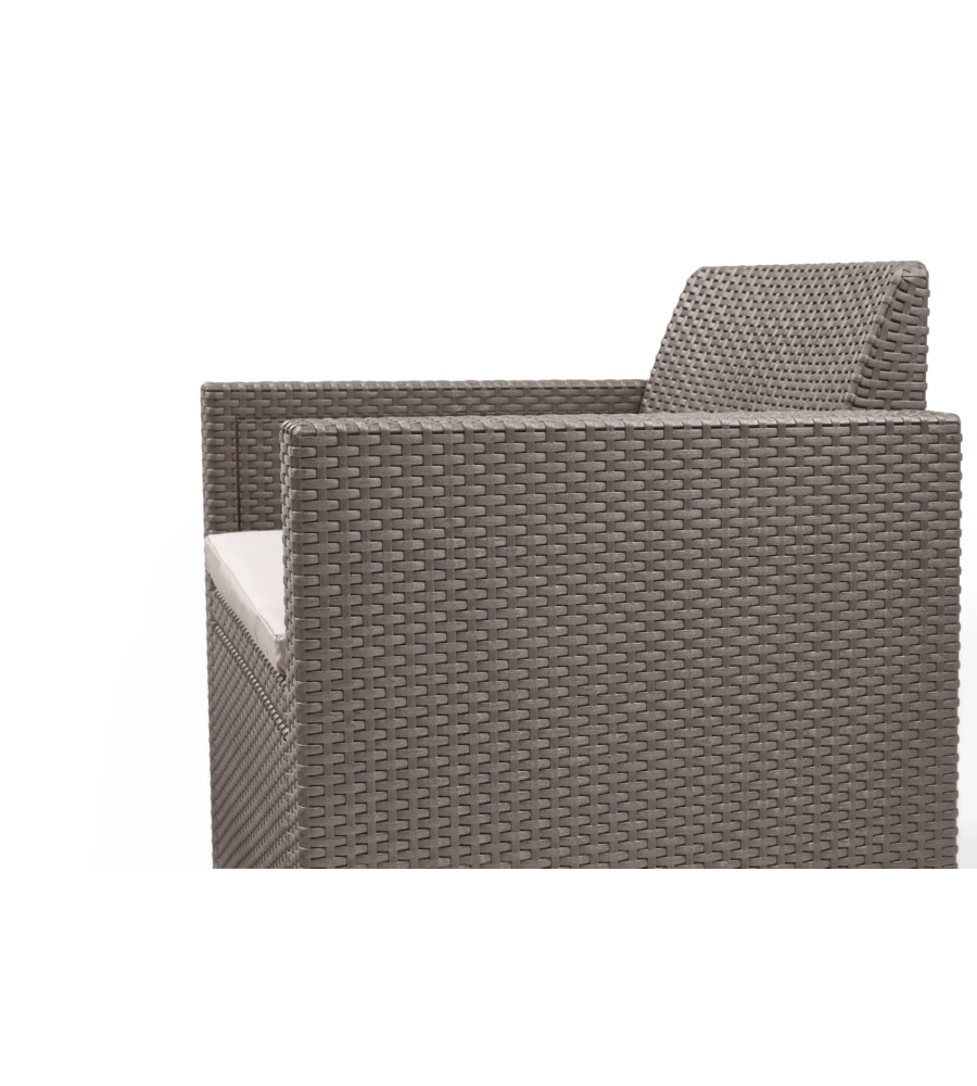 SET DA GIARDINO KETER "ALABAMA LOUNGE" CON DIVANO 2 POSTI, COLORE CAPPUCCINO - KETER