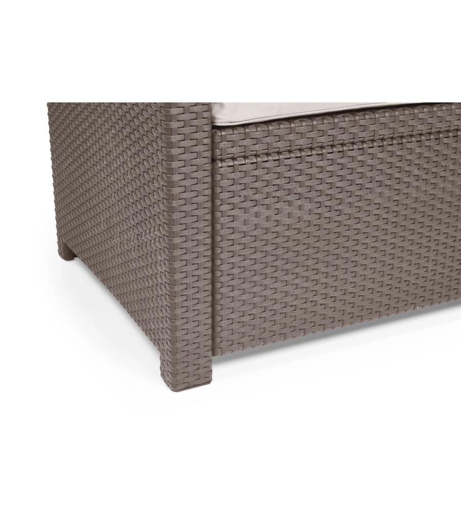 SET DA GIARDINO KETER "ALABAMA LOUNGE" CON DIVANO 2 POSTI, COLORE CAPPUCCINO - KETER