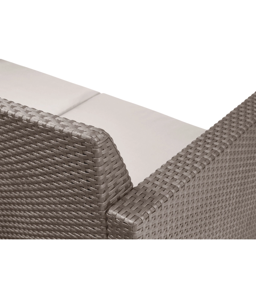 SET DA GIARDINO KETER "ALABAMA LOUNGE" CON DIVANO 2 POSTI, COLORE CAPPUCCINO - KETER