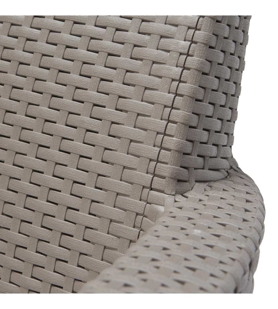 SET DA GIARDINO "SALEMO LOUNGE" CON 2 POLTRONE, DIVANO A 2 POSTI E TAVOLINO, COLORE CAPPUCCINO - KETER