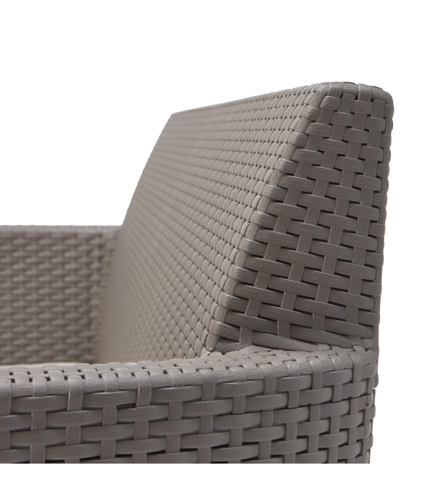 SET DA GIARDINO "SALEMO LOUNGE" CON 2 POLTRONE, DIVANO A 2 POSTI E TAVOLINO, COLORE CAPPUCCINO - KETER