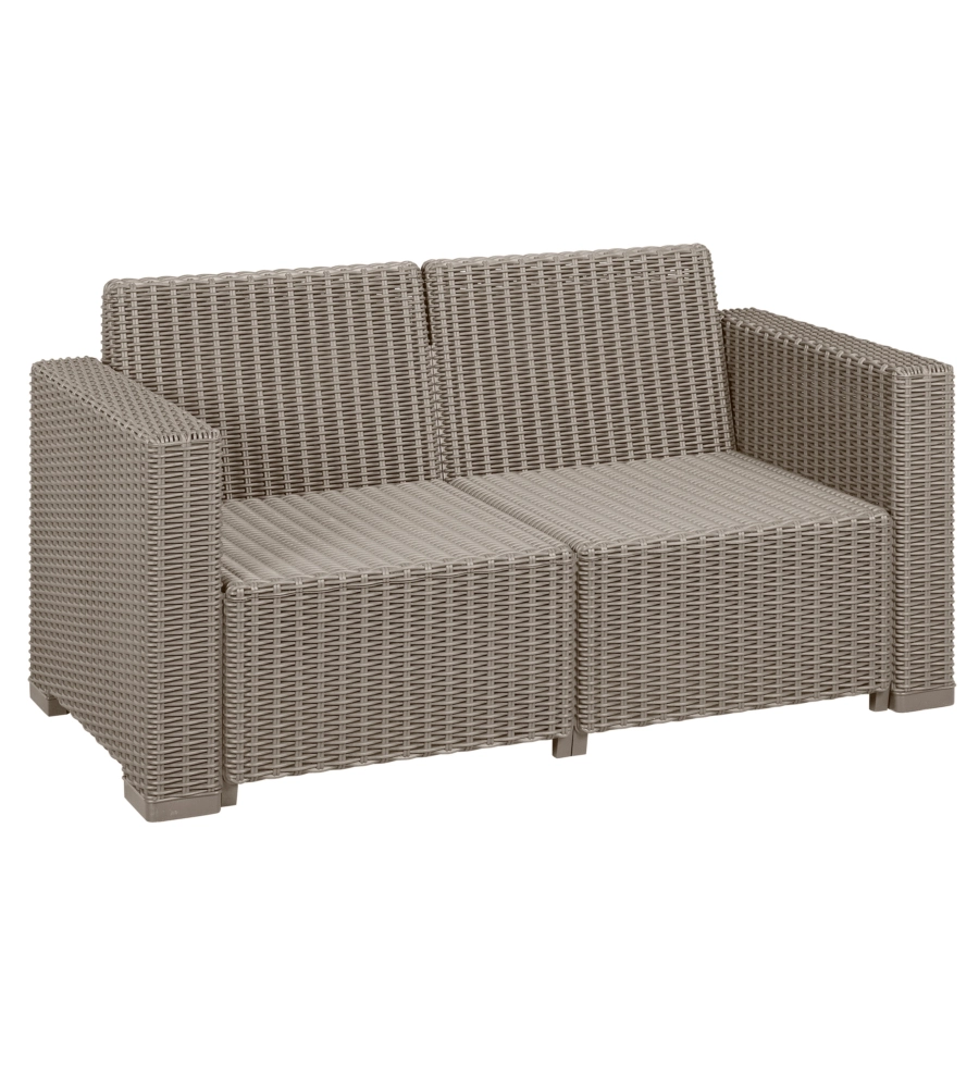 SET DA GIARDINO KETER "CALIFORNIA LOUNGE" IN POLIPROPILENE CAPPUCCINO 4 SEDUTE E TAVOLINO