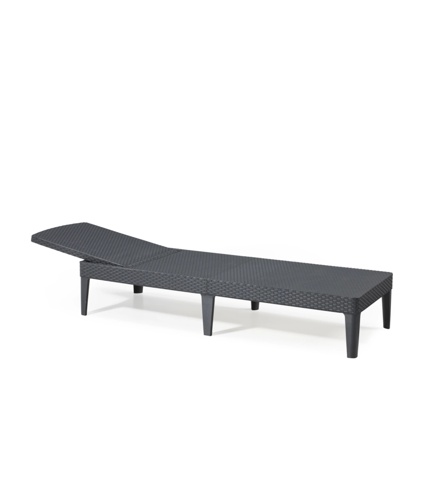 SDRAIO LETTINO PRENDISOLE "JAIPUR SUNLOUNGER" COLORE GRAFITE, 187,5X58X29 CM - KETER