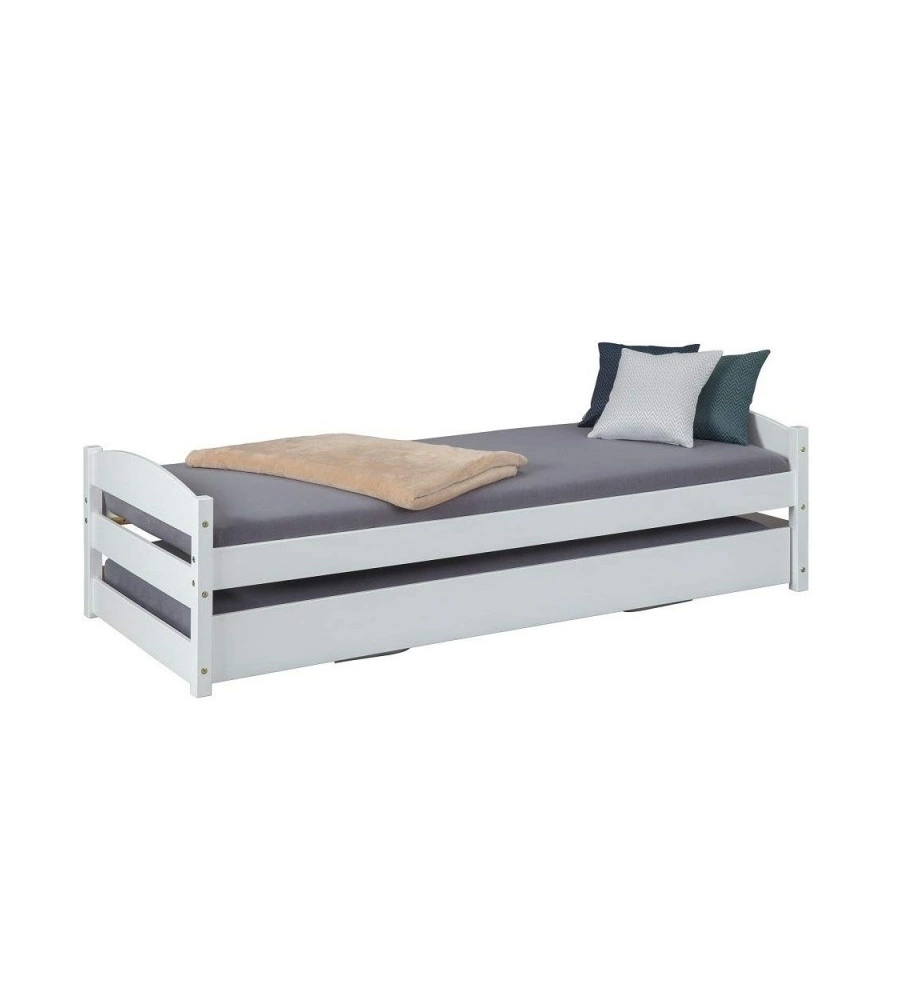 LETTO SINGOLO CON SECONDO LETTO ESTRAIBILE 209X62X97 CM