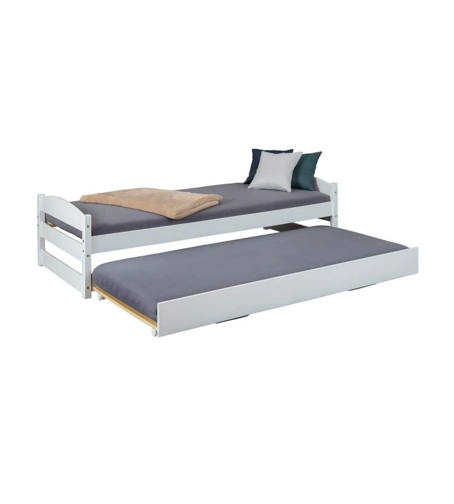 LETTO SINGOLO CON SECONDO LETTO ESTRAIBILE 209X62X97 CM