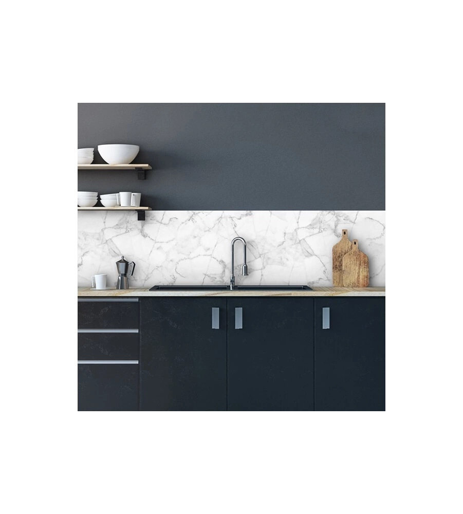 PARASCHIZZI XL "WHITE MARBLE" IN PVC, 180X45 CM