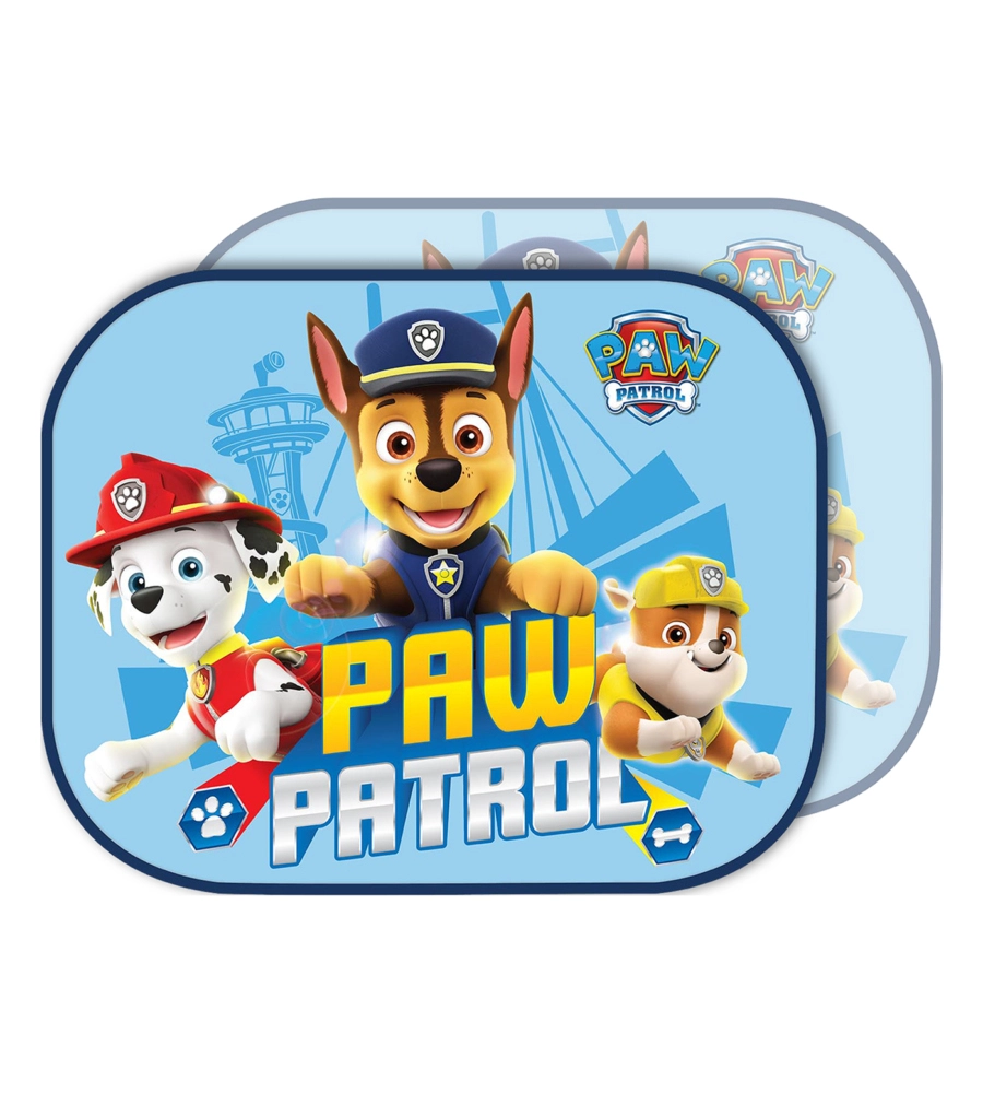 COPPIA TENDINE AUTO LATERALI "PAW PATROL BOY" 44X35 CM