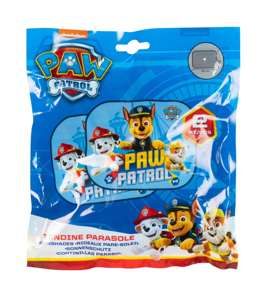 COPPIA TENDINE AUTO LATERALI "PAW PATROL BOY" 44X35 CM