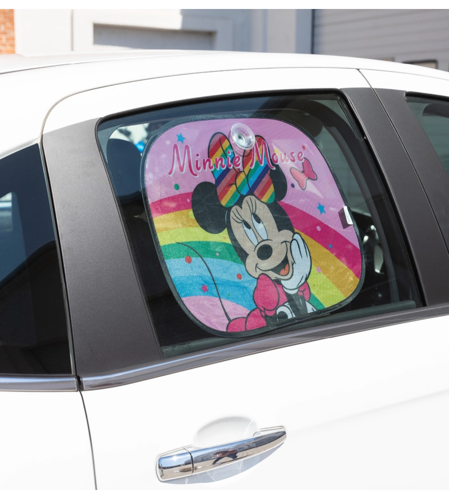 COPPIA TENDINE LATERALI "DISNEY MINNIE MOUSE" ARCOBALENO 44X35 CM