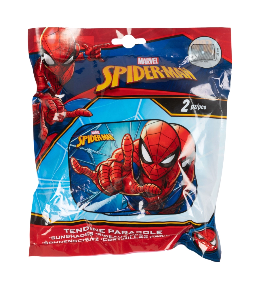 COPPIA TENDINE AUTO LATERALI "SPIDERMAN" 44X35 CM