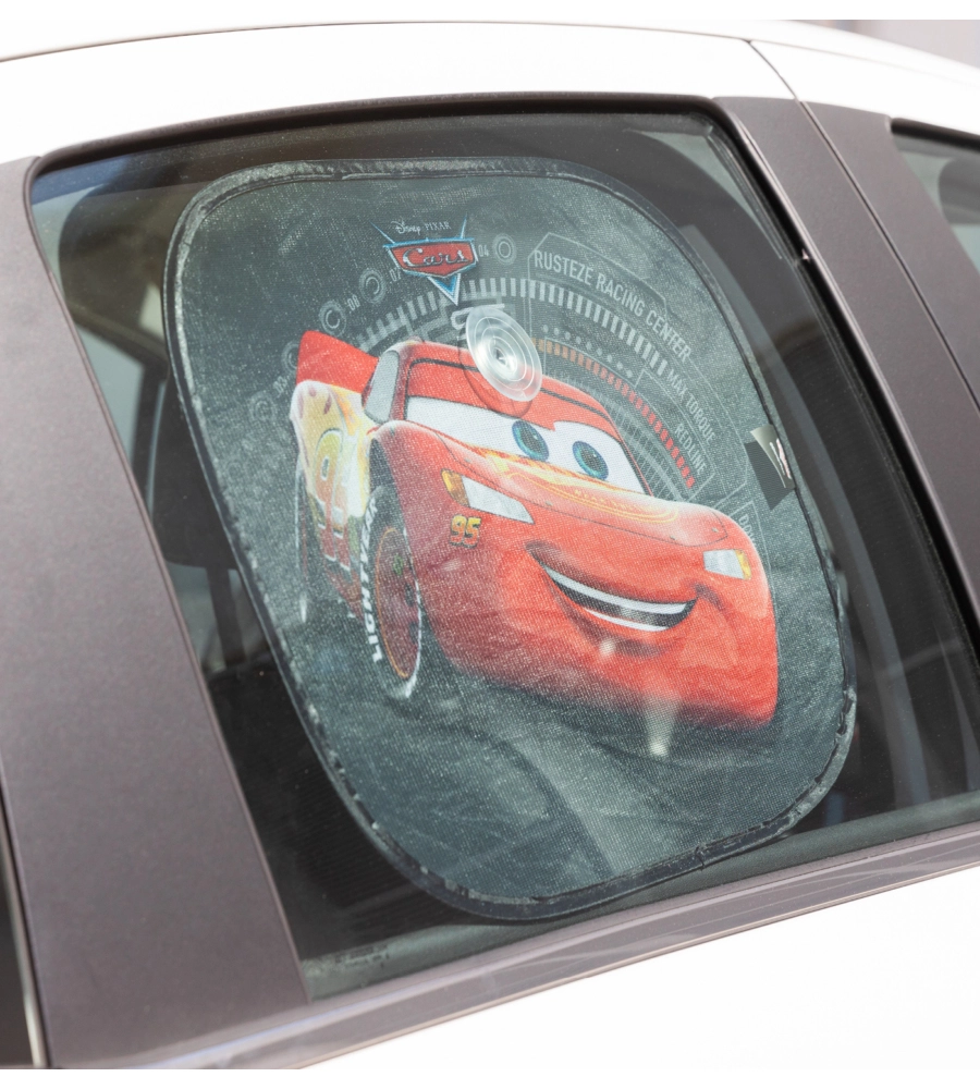 COPPIA TENDINE AUTO LATERALI "DISNEY CARS" 44X35 CM