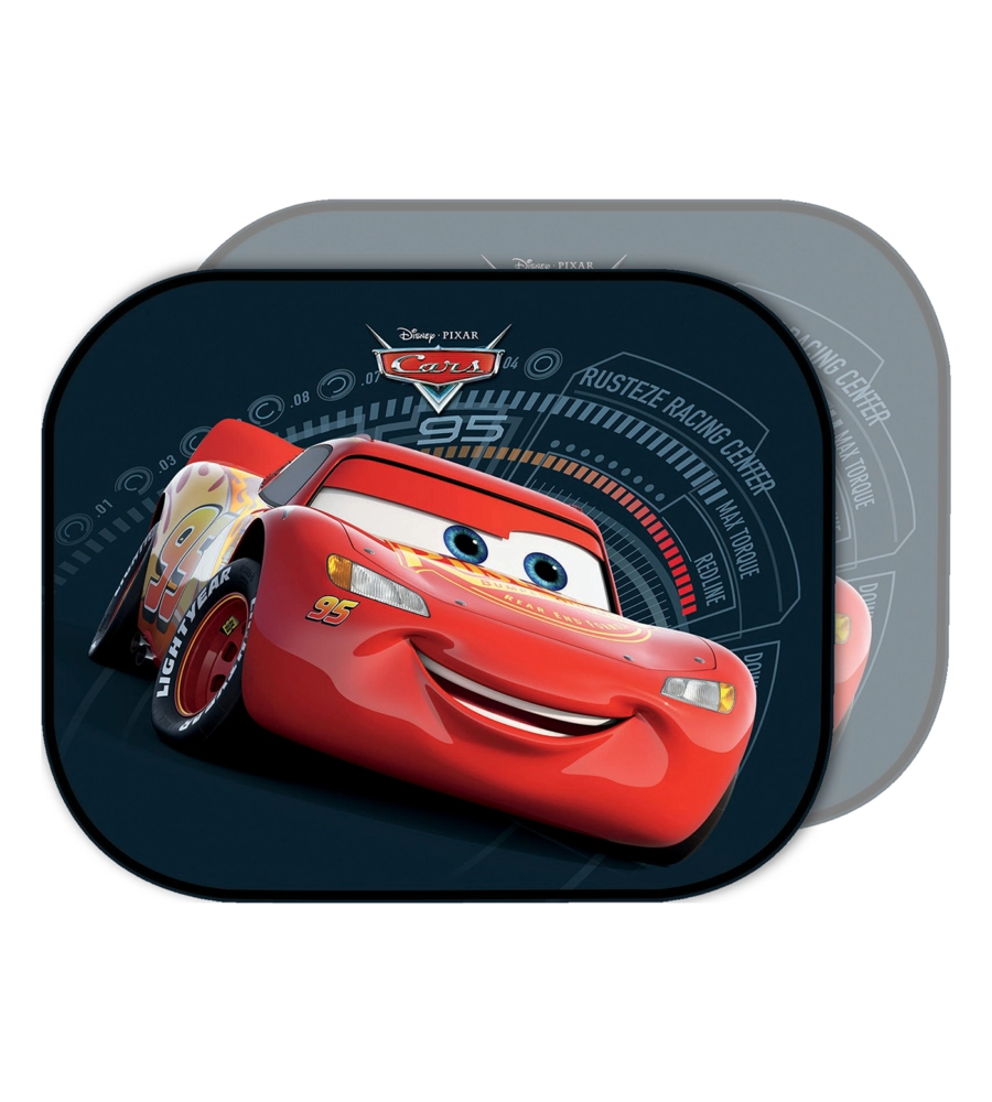 COPPIA TENDINE AUTO LATERALI "DISNEY CARS" 44X35 CM
