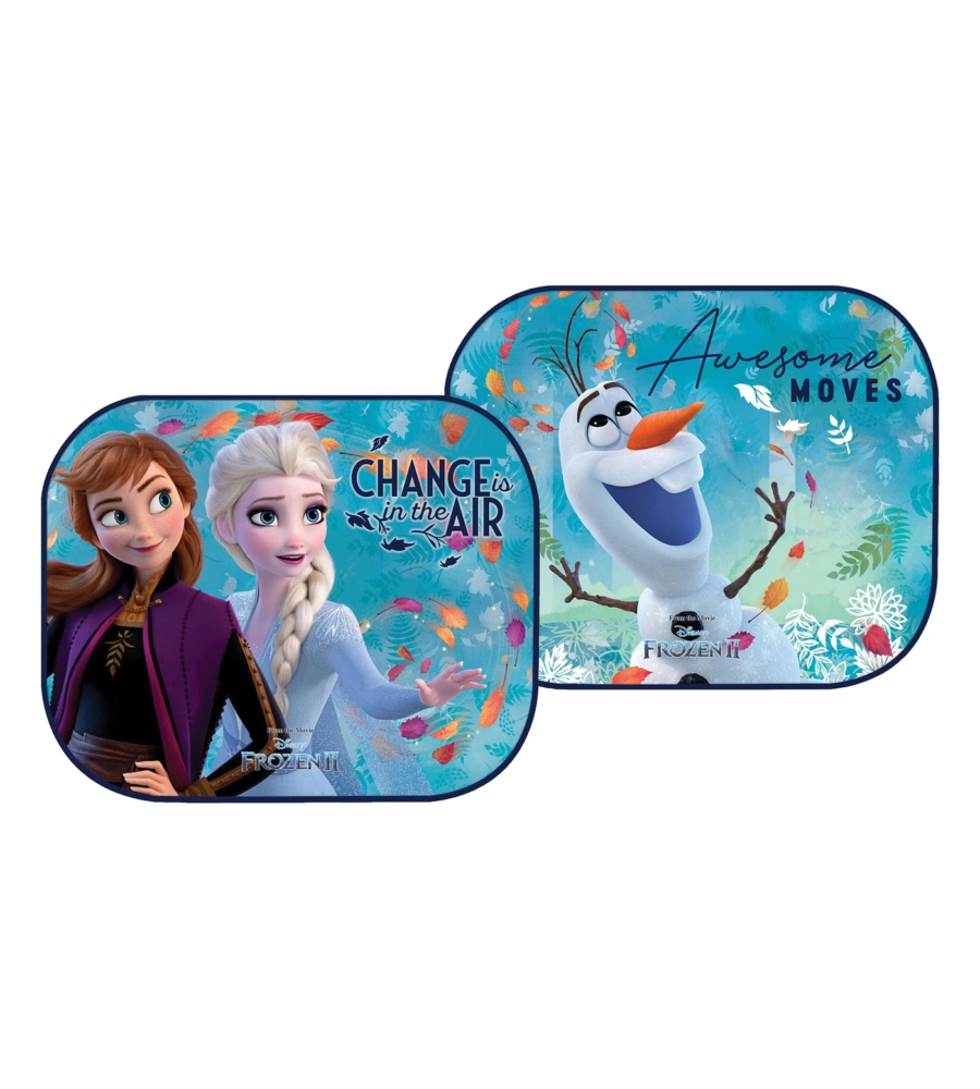 COPPIA TENDINE AUTO LATERALI "DISNEY FROZEN 2" 44X35 CM