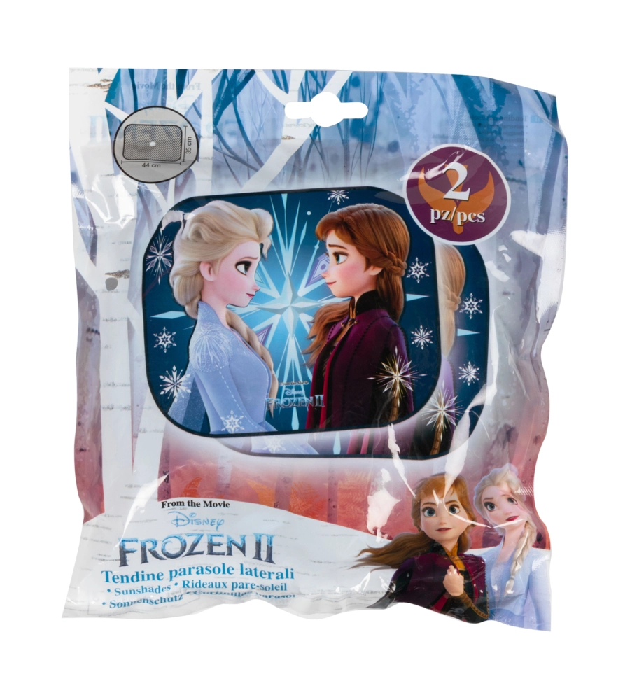 COPPIA TENDINE AUTO LATERALI "DISNEY FROZEN 2", 44X35 CM