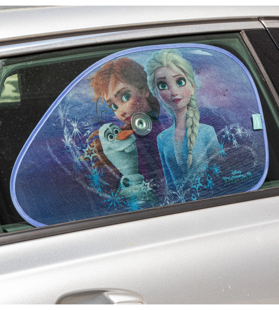 COPPIA TENDINE AUTO LATERALI TRAPEZIO "FROZEN 2", 65X38 CM