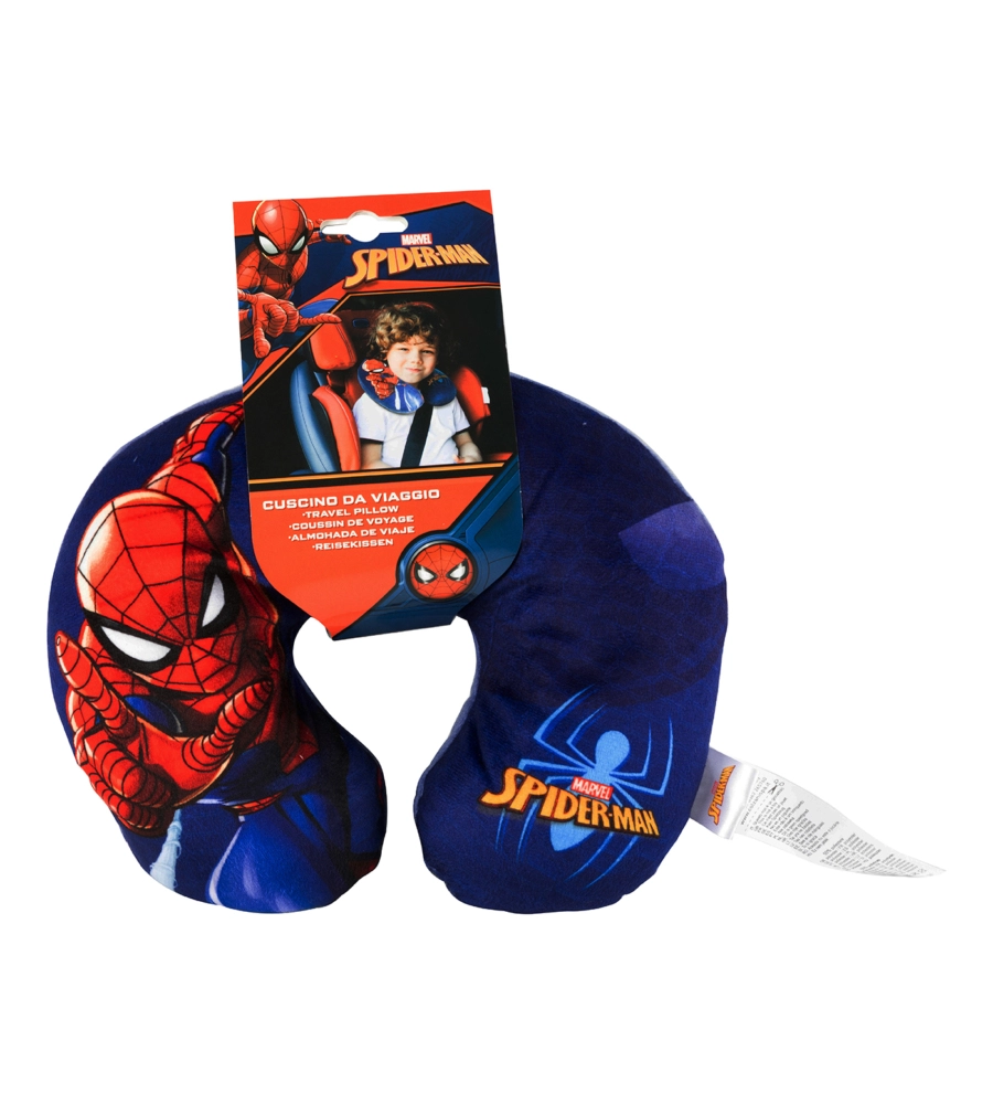 CUSCINO DA VIAGGIO "SPIDERMAN" 27X23X9 CM