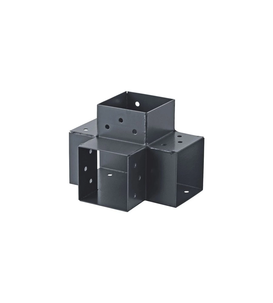 GIUNZIONE ANGOLARE PLUG-IN 9X9 A 4 CONNESSIONI ANGOLO A 90°, ANTRACITE - SUKI